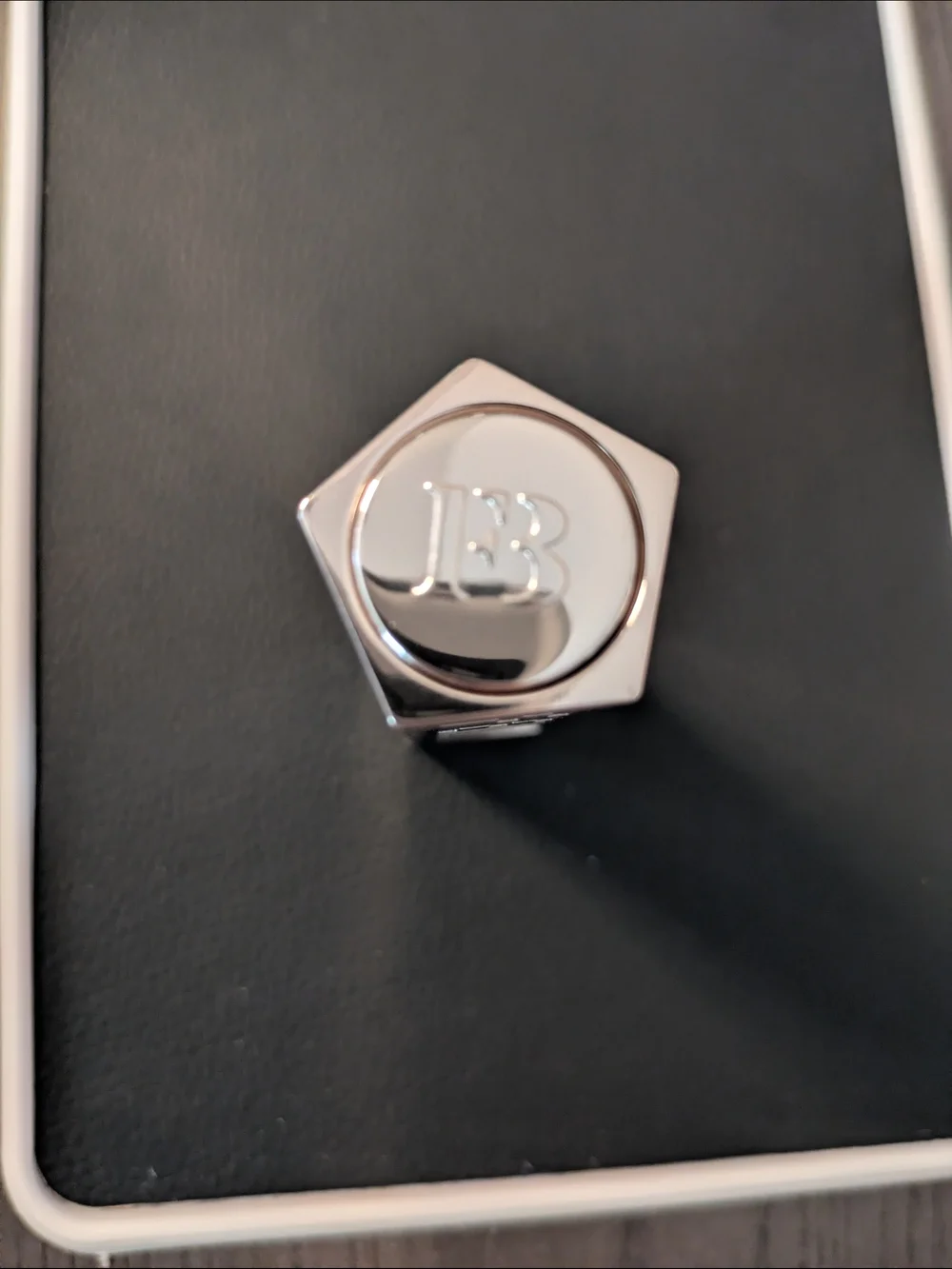 FENTY Silver Metallic Lipstick Case With Shade Grill Mast'r